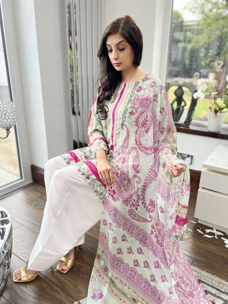 Ethnic 4 piece set : D1 pink