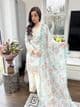 Ethnics mint floral Salwaar suit