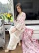 Ethnics pink floral Salwaar suit
