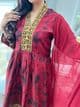 Fara Dip Dye Frock Dress - Maroon M12