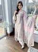 Farwa lawn grey embroidered suit
