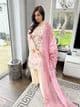 Floral pink Farsi salwwar suit