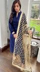 Gold sequin dupatta / scarf