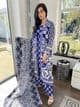 Hana jacket style suit : blue