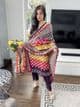 Hana Printed shawl suit