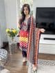Hana Printed shawl suit