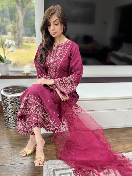 Hania palazzo suit : pink