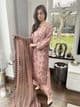 Hannah embroidered suit : Mauve D2