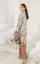 Imani Embroidery Digital Print Coord - Stone