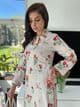 Imani Embroidery Digital Print Coord - Stone