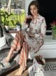 Imani Embroidery Digital Print Coord - Stone