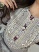 Imrozia heavily embroidered suit : grey