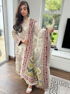 Imrozia Inspired Deluxe Embroidery Bridal Suit - IM01