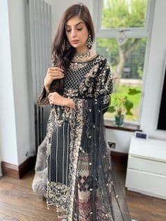 Imrozia Inspired Deluxe Embroidery Bridal Suit - IM02