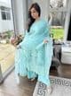 Ivana luxury lawn aqua