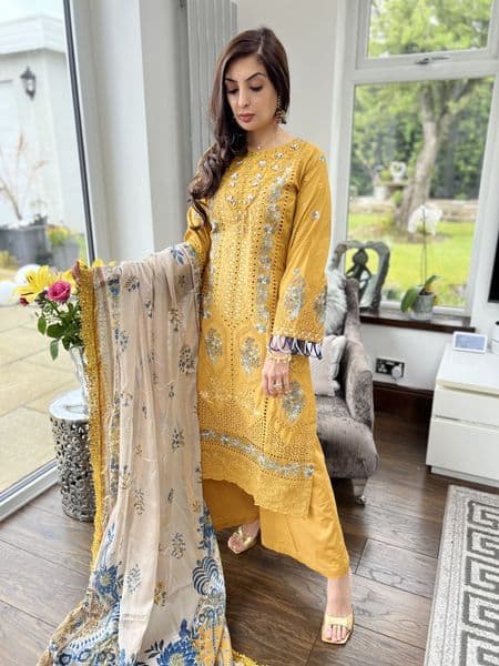 Ivana luxury lawn mustard