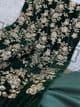 Jaan - regal velvet shawl suit : Green