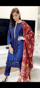 Johra Shades navy and maroon