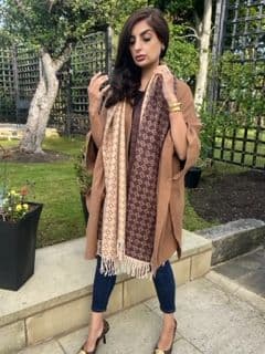 Large Designer Inspired cashmere scarf