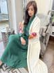 Linen look abaya set