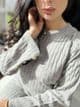 Long length knit co ord set : light grey 103