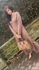 Long length knit co ords set : chai