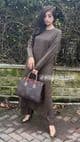 Long length knit co ords set : Dark Chocolate
