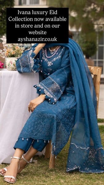 Luxury Ivana chicken Kari collection- blue