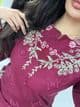 Luxury Ivana  lawn magenta