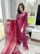Luxury Ivana  lawn magenta