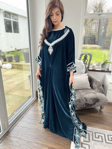 Luxury velvet kaftan