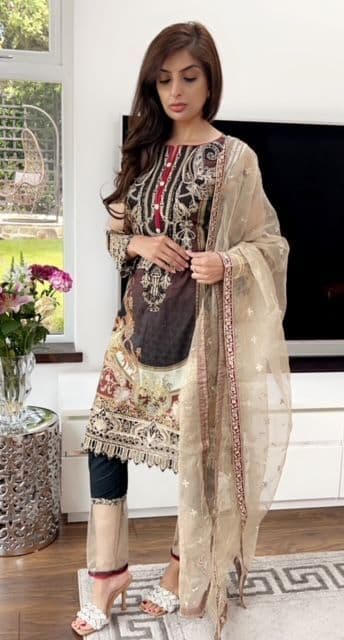 Manika Digita Lawn l, Organza and Embroidery Suit