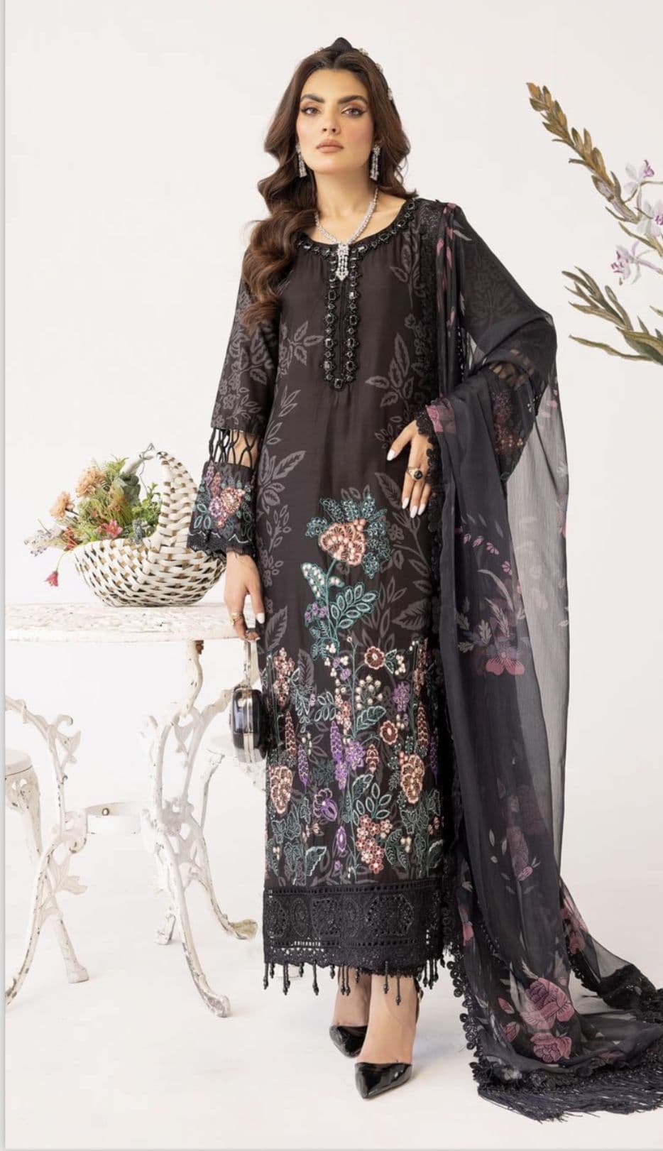 Maria B Inspired Aleezah Luxury Eid Suit- MBD02