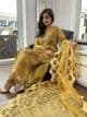 Maria B inspired mustard chiffon suit - Paris