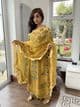Maria B inspired mustard chiffon suit - Paris