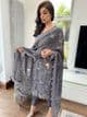 Maria B Inspired Paris Threads and Sequins Suit- Grey