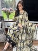 Maria B M print Milan Suit with Lace and Button Detail