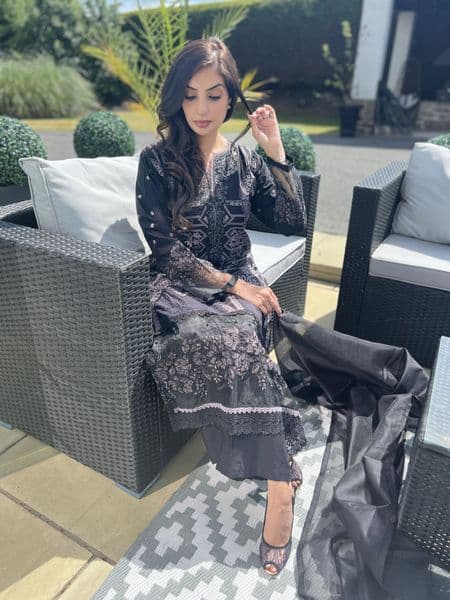 Maria B Paris Black lawn