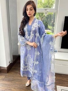 Maria B Paris Inspired Thread work Suit