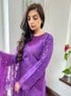 Maria B Paris Luxury Cutwork Lawn Suit Purple AL933