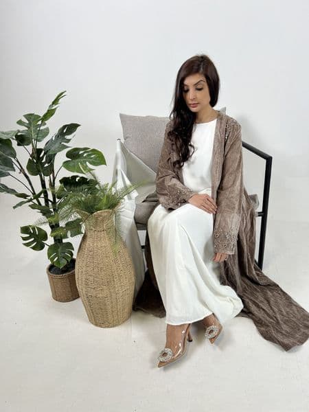 Mocha abaya set