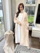 Moroccan style abaya set champagne