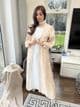 Moroccan style abaya set champagne