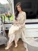 Original truba  ivory satin outfit