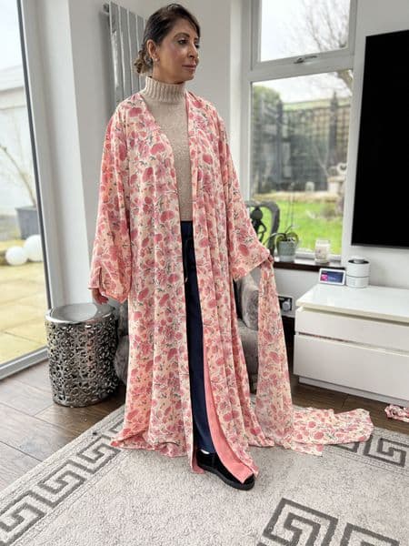 Pink abaya