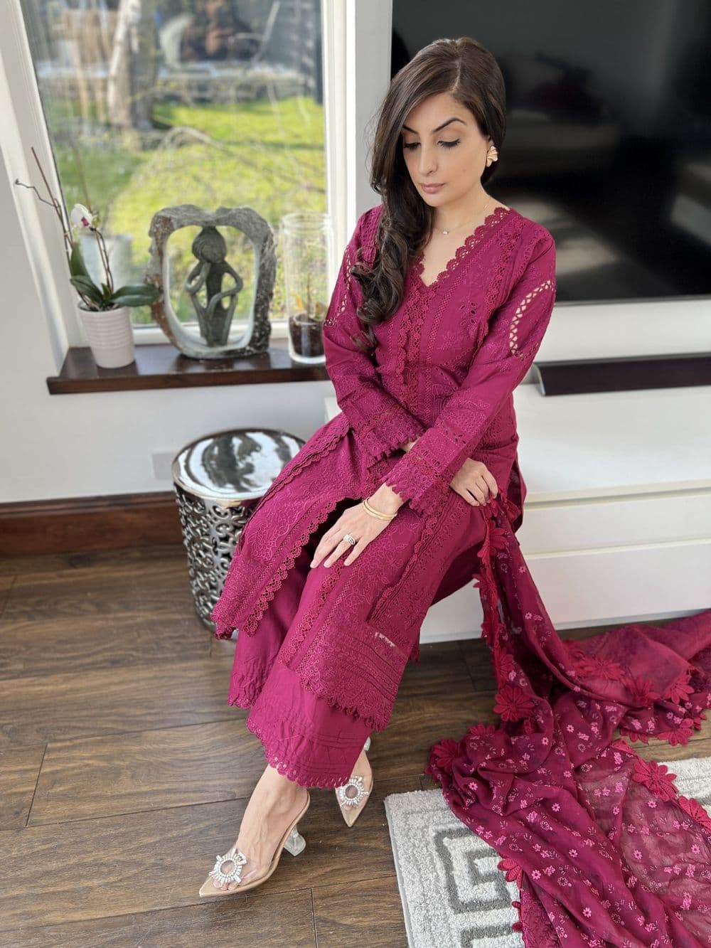 Qalamkar luxury lawn