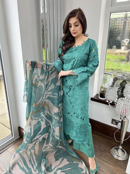 Rang Ras lawn suit : green
