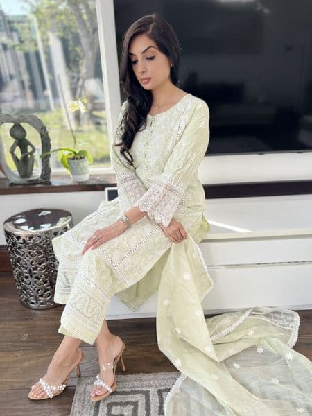 Saba cotton suit : Green