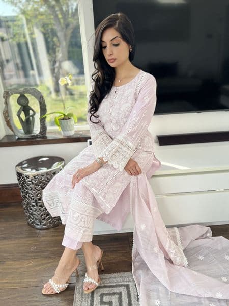 Saba cotton suit lilac