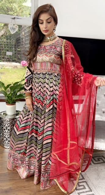 Sabya Exquisite Maxi Dress - Embroidery & Sequins